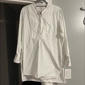 Gap oversized/tunic collarless woven